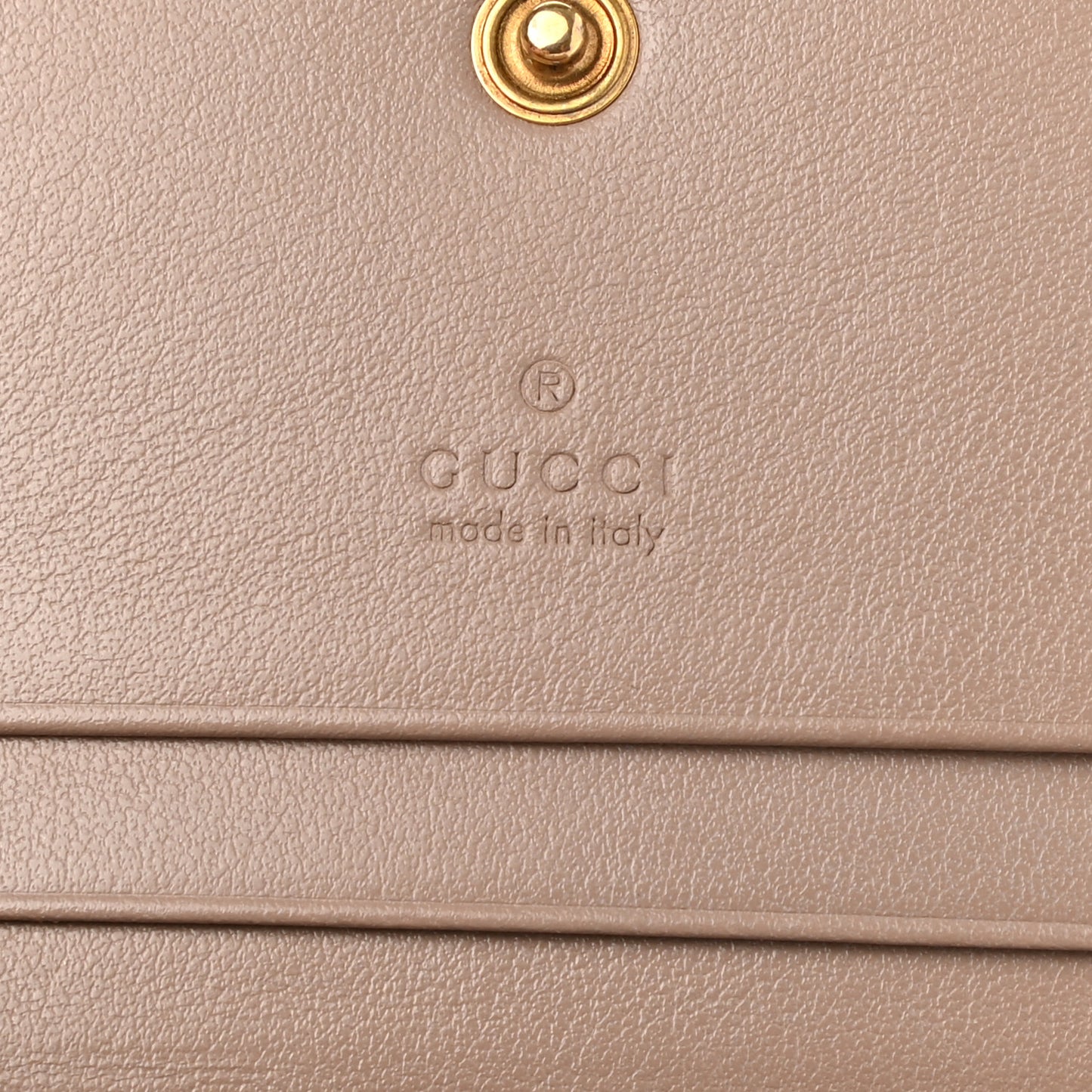 Calfskin Matelasse GG Marmont Card Case Wallet Porcelain Rose