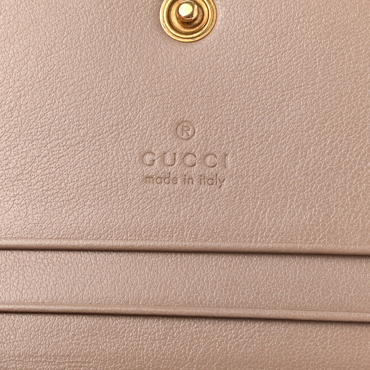 Gucci Calfskin Matelasse GG Marmont Card Case Wallet Porcelain Rose 5 of 6