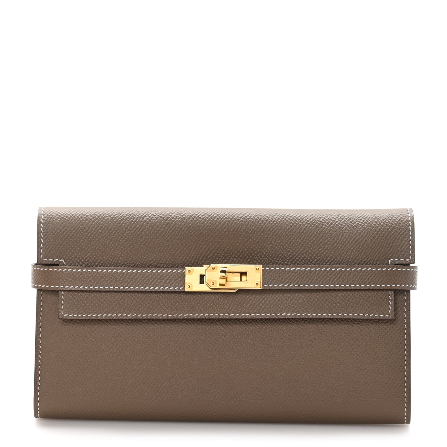 Epsom Kelly Longue Wallet Etoupe