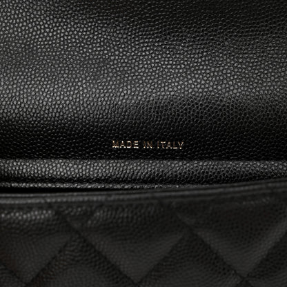 Chanel Caviar Quilted Flap Phone Holder With Chain Black 6 of 12