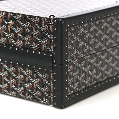 Goyard Goyardine Travelling Pet Bowl Carrier Black 15 of 16