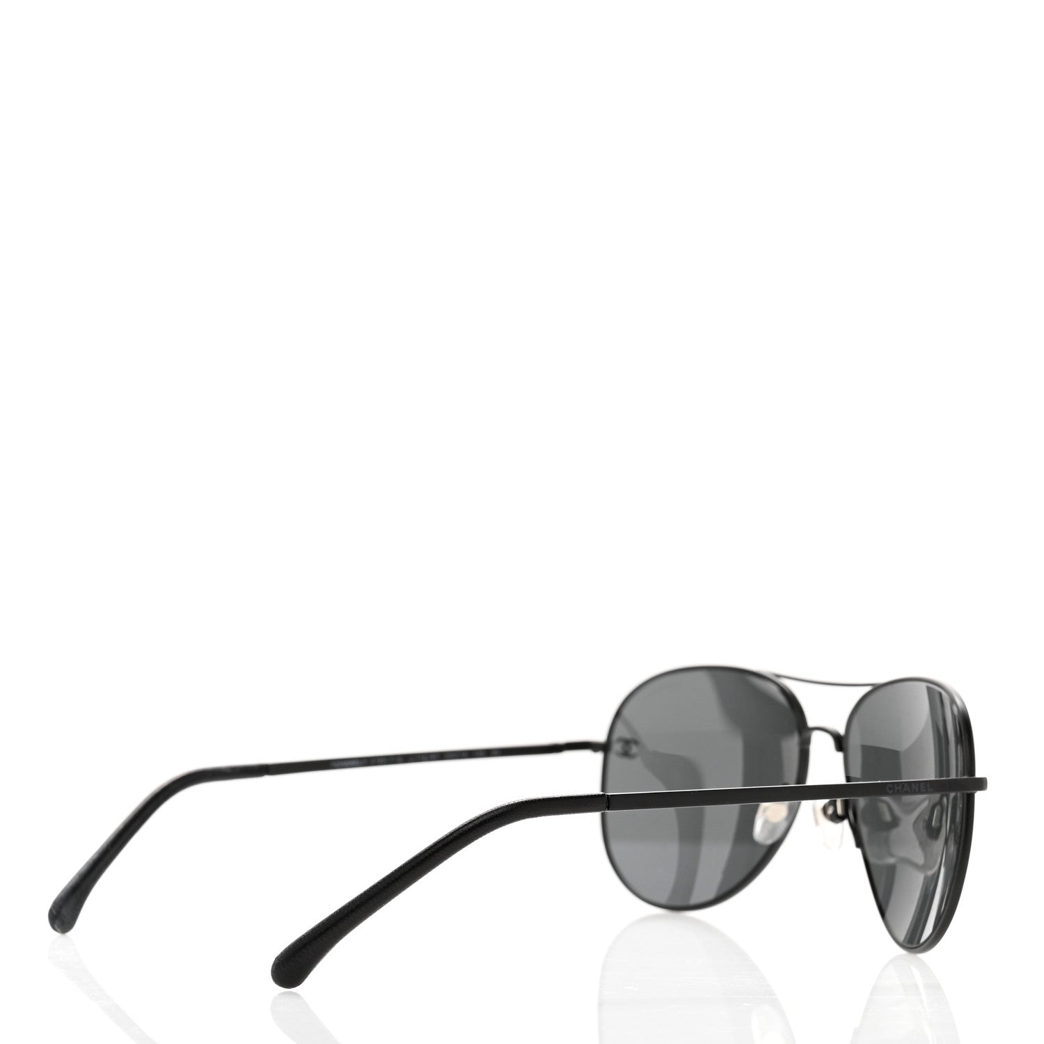 Chanel Aviator CC Sunglasses 4189-T-Q Matte Brown Dark Grey 4 of 8