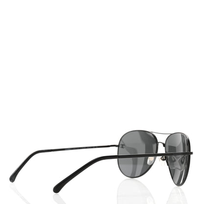 Chanel Aviator CC Sunglasses 4189-T-Q Matte Brown Dark Grey 4 of 8