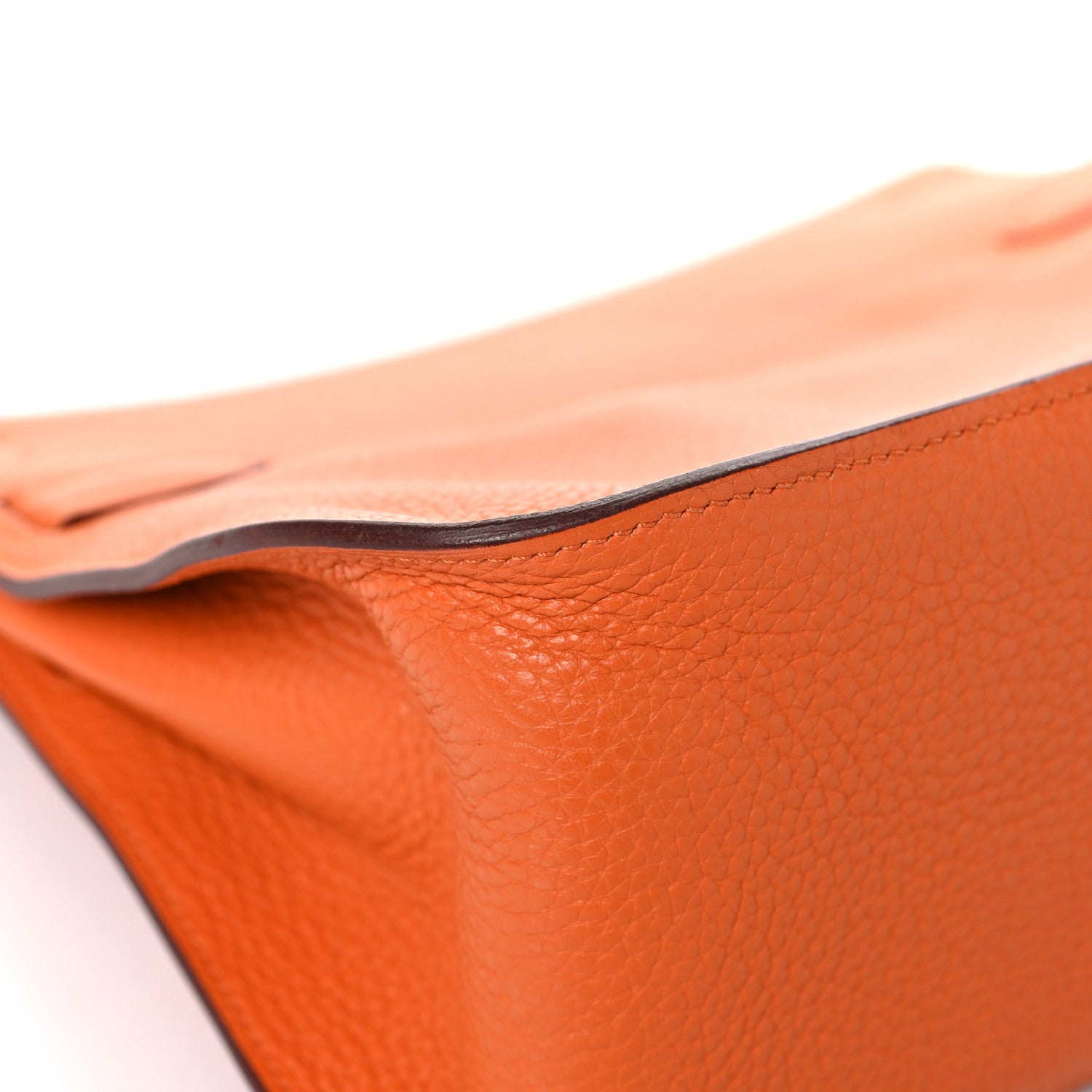 Hermes Taurillon Clemence Jypsiere 28 Orange 11 of 12