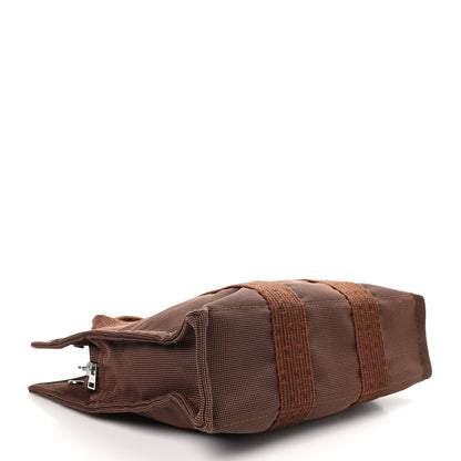 Hermes Canvas Herline PM Tote Brown 4 of 9