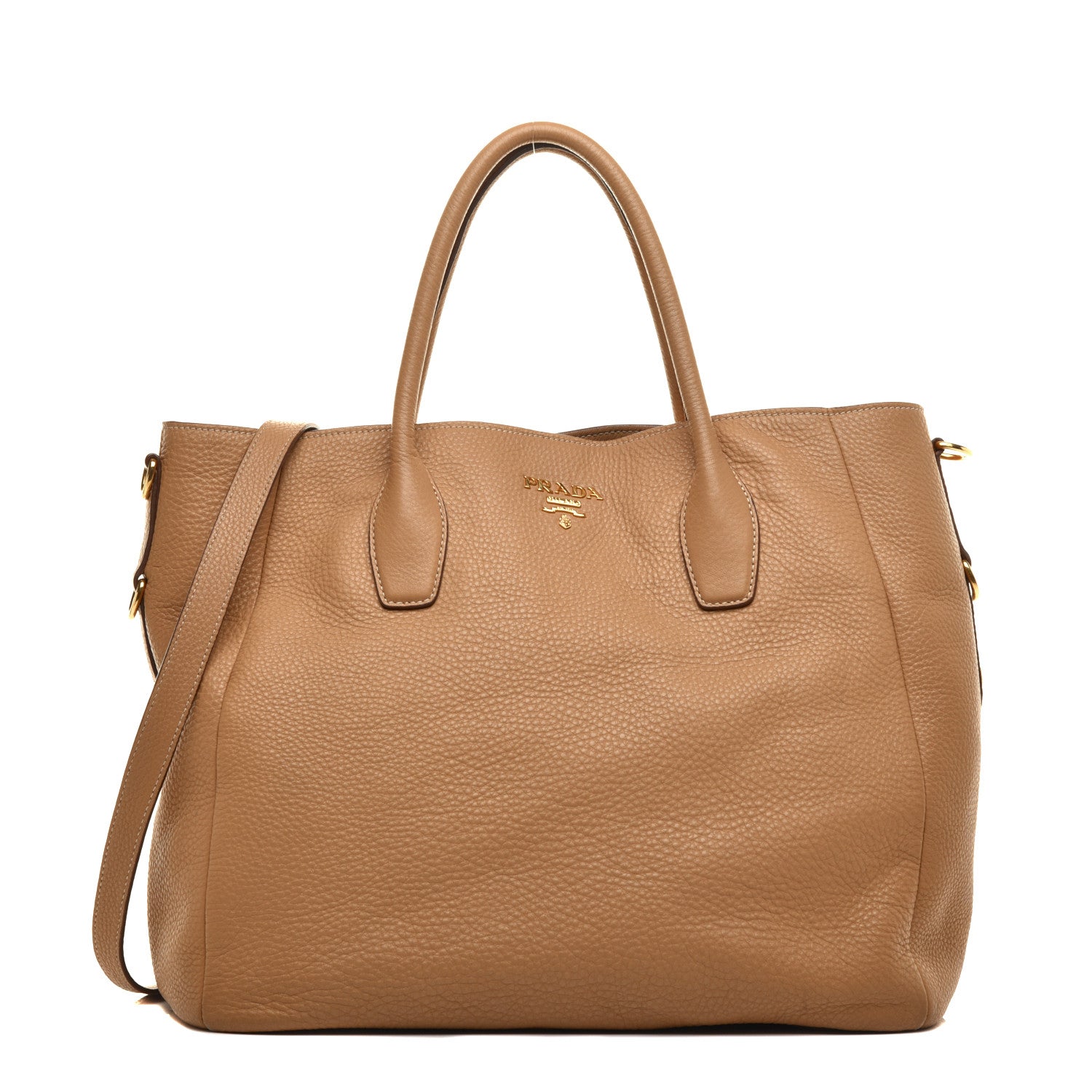 Prada Vitello Daino Shopping Tote Sughero 1 of 8