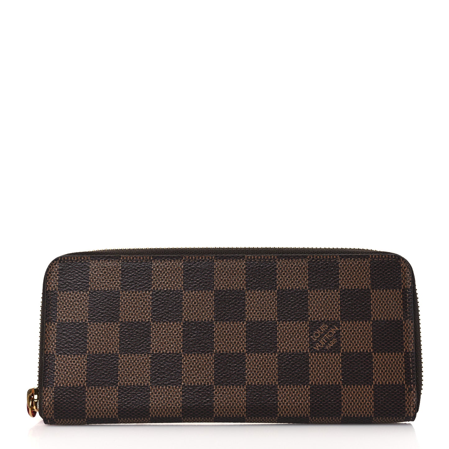 Damier Ebene Clemence Wallet Cherry