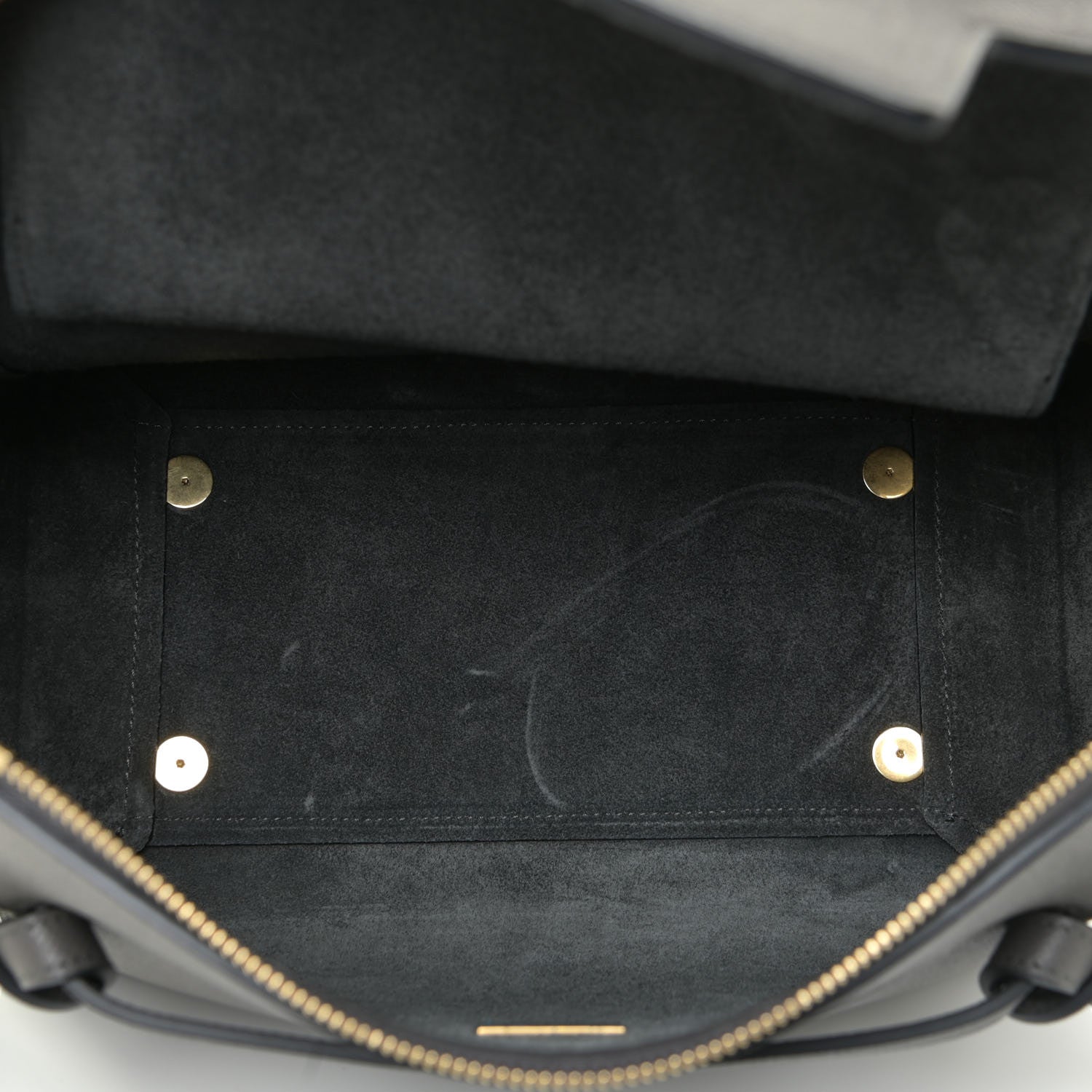 Celine Grained Calfskin Micro Belt Bag Grey 5 of 11
