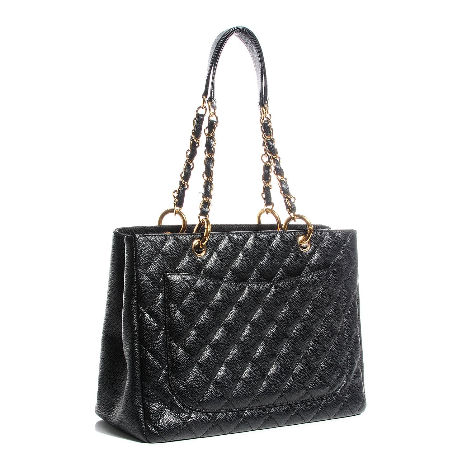 Chanel Caviar Grand Shopping Tote GST Black 3 of 7
