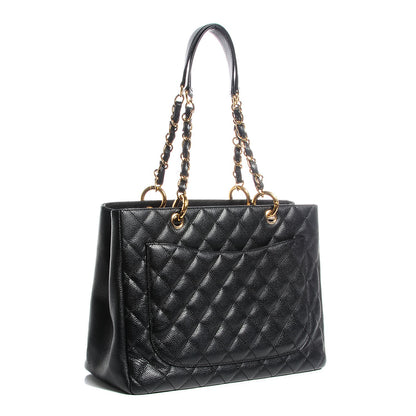 Chanel Caviar Grand Shopping Tote GST Black 3 of 7