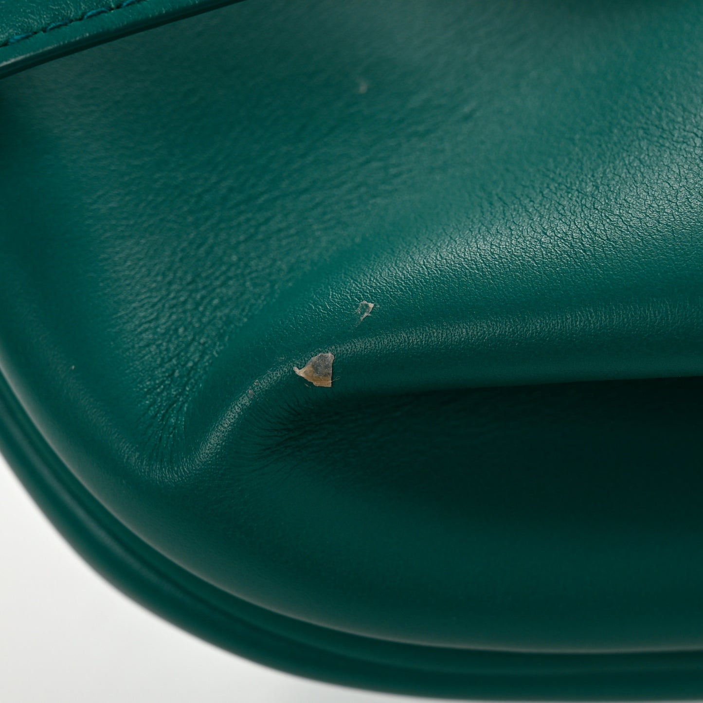 Calfskin Medium The Point Triangle Bag Mallard