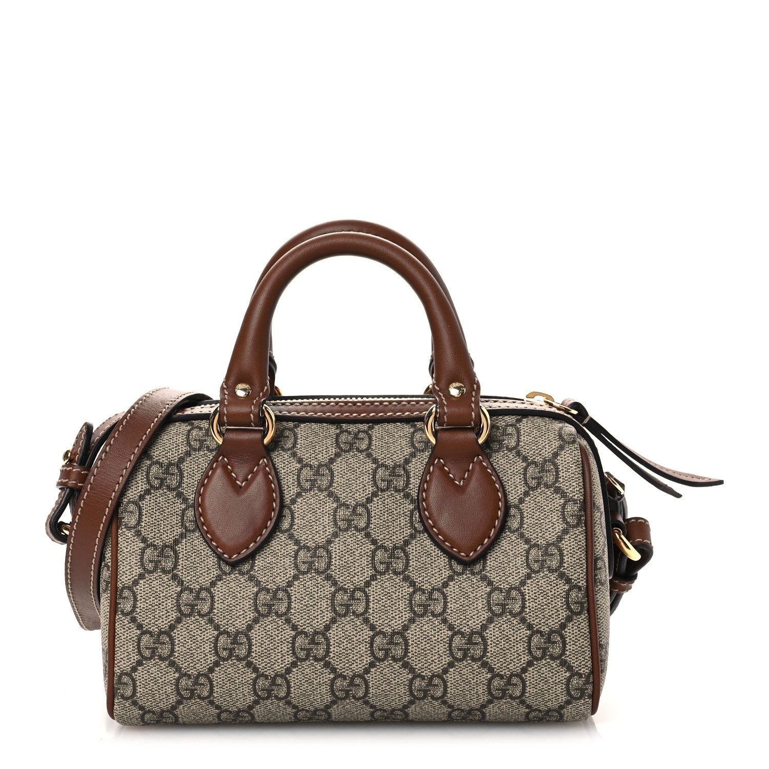Gucci GG Supreme Monogram Mini Boston Beige Tuscany 1 of 10
