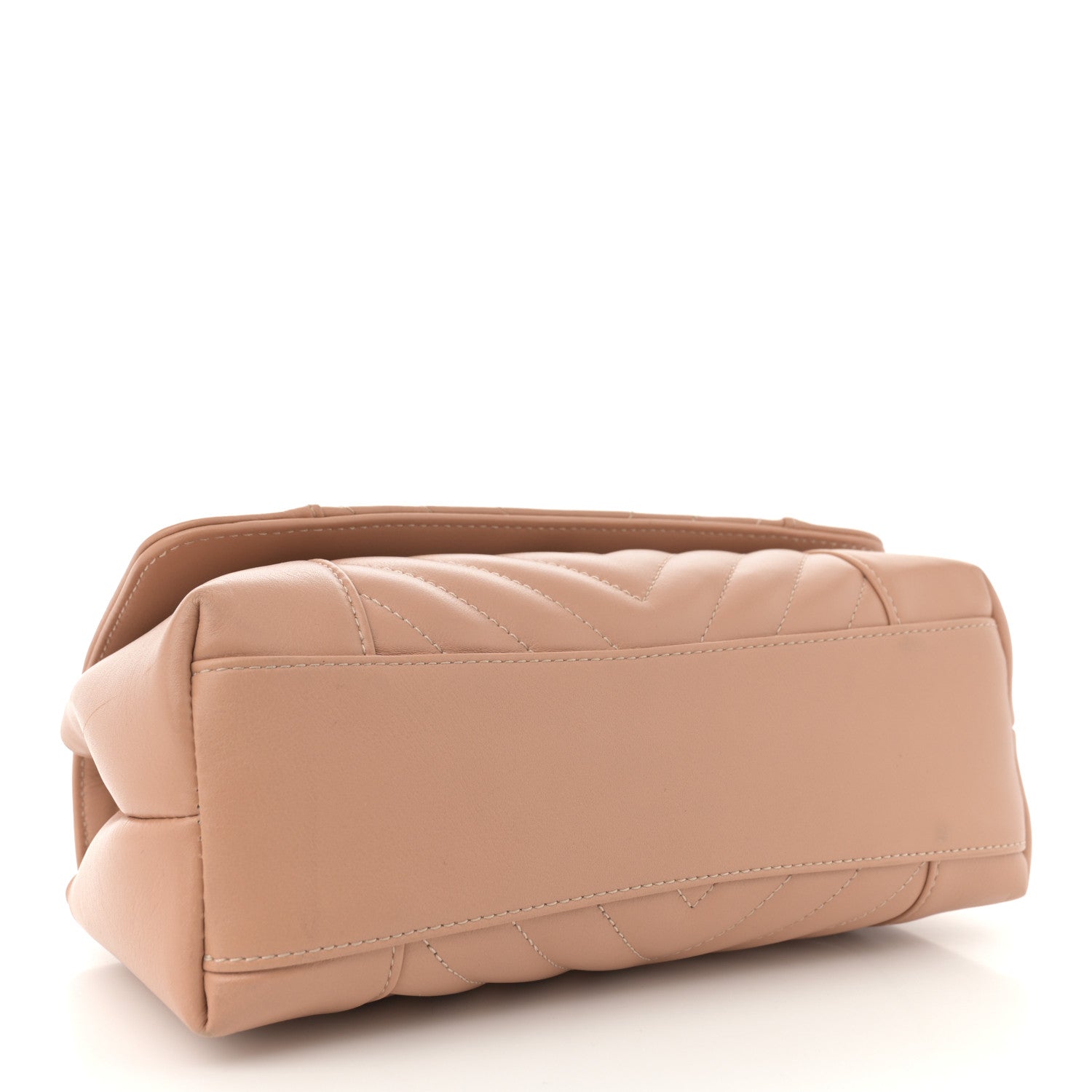 Chanel Calfskin Quilted Small Daily Chevron Flap Beige 4 of 14