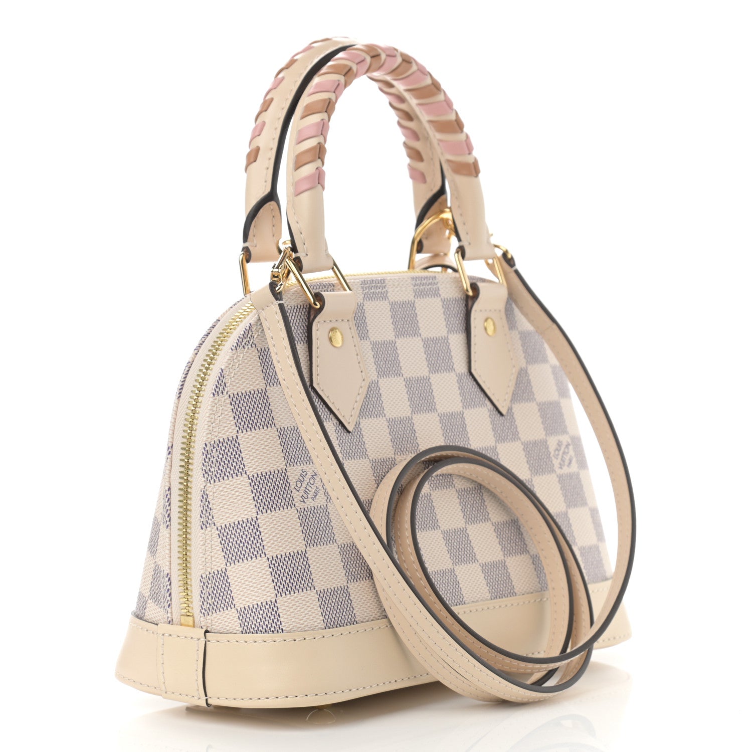 Louis Vuitton Damier Azur Braided Alma BB 3 of 12