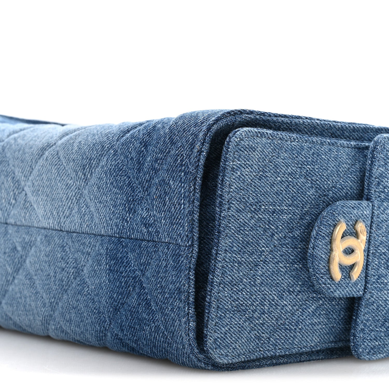 Chanel Washed Denim Quilted Mini Chanel 25 Handbag Blue 1819500
