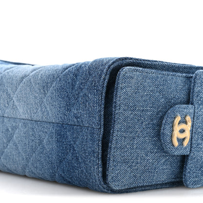 Chanel Washed Denim Quilted Mini Chanel 25 Handbag Blue 10 of 11