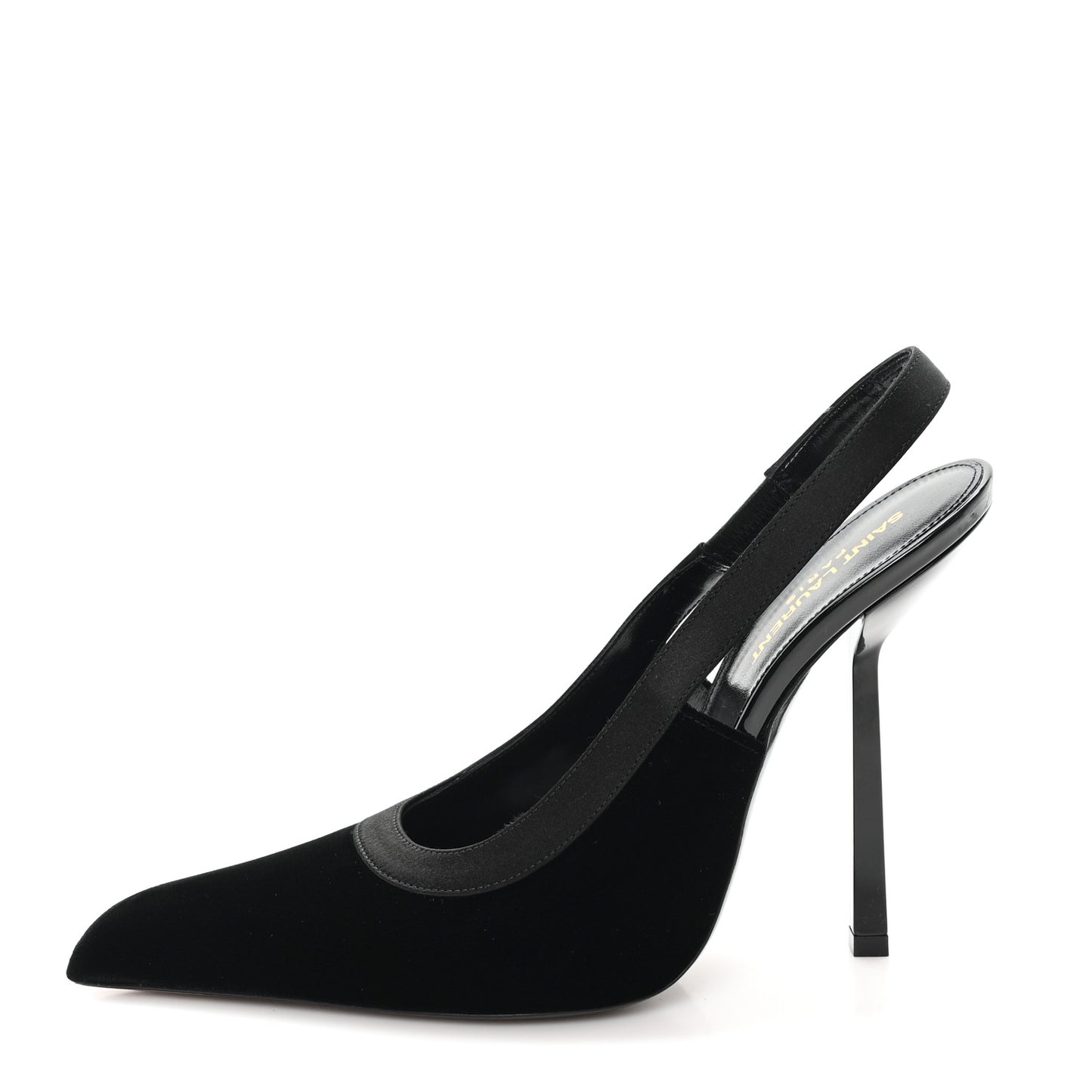 Velluto Master Raso Regale Victoire 115 Slingback Pumps 40 Black