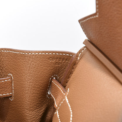 Hermes Natural Barenia Faubourg Birkin 35 Fauve 11 of 13