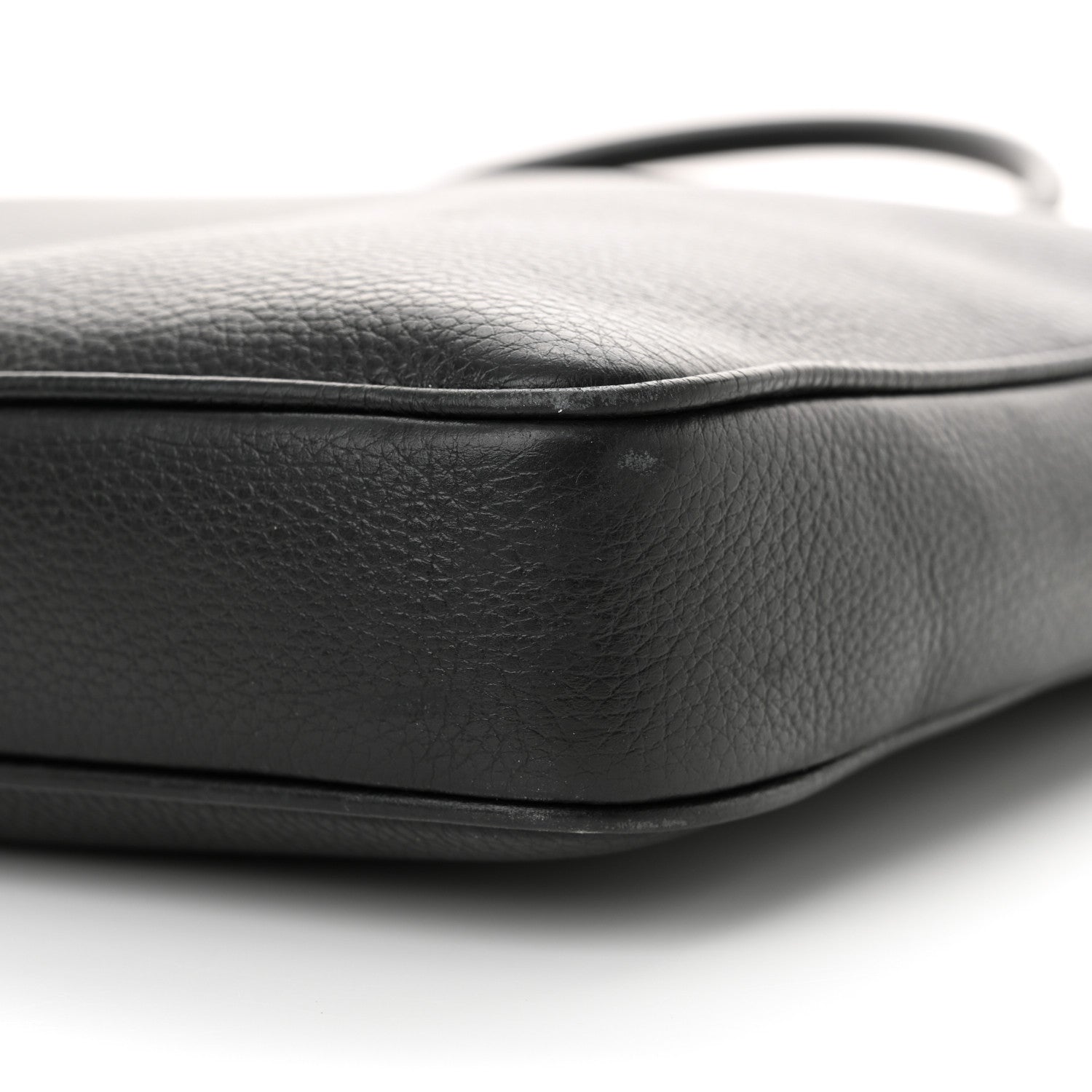 Versace Calfskin Medusa Briefcase Messenger Bag Black 9 of 14