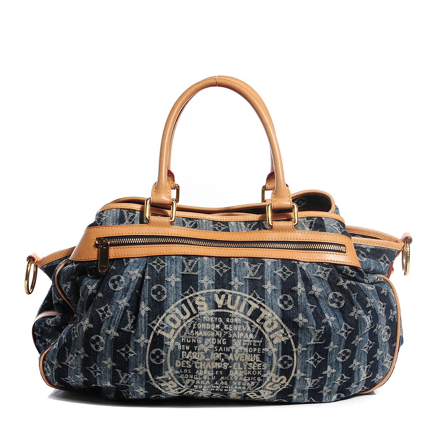 Louis Vuitton Denim Raye Cabas GM 1 of 7