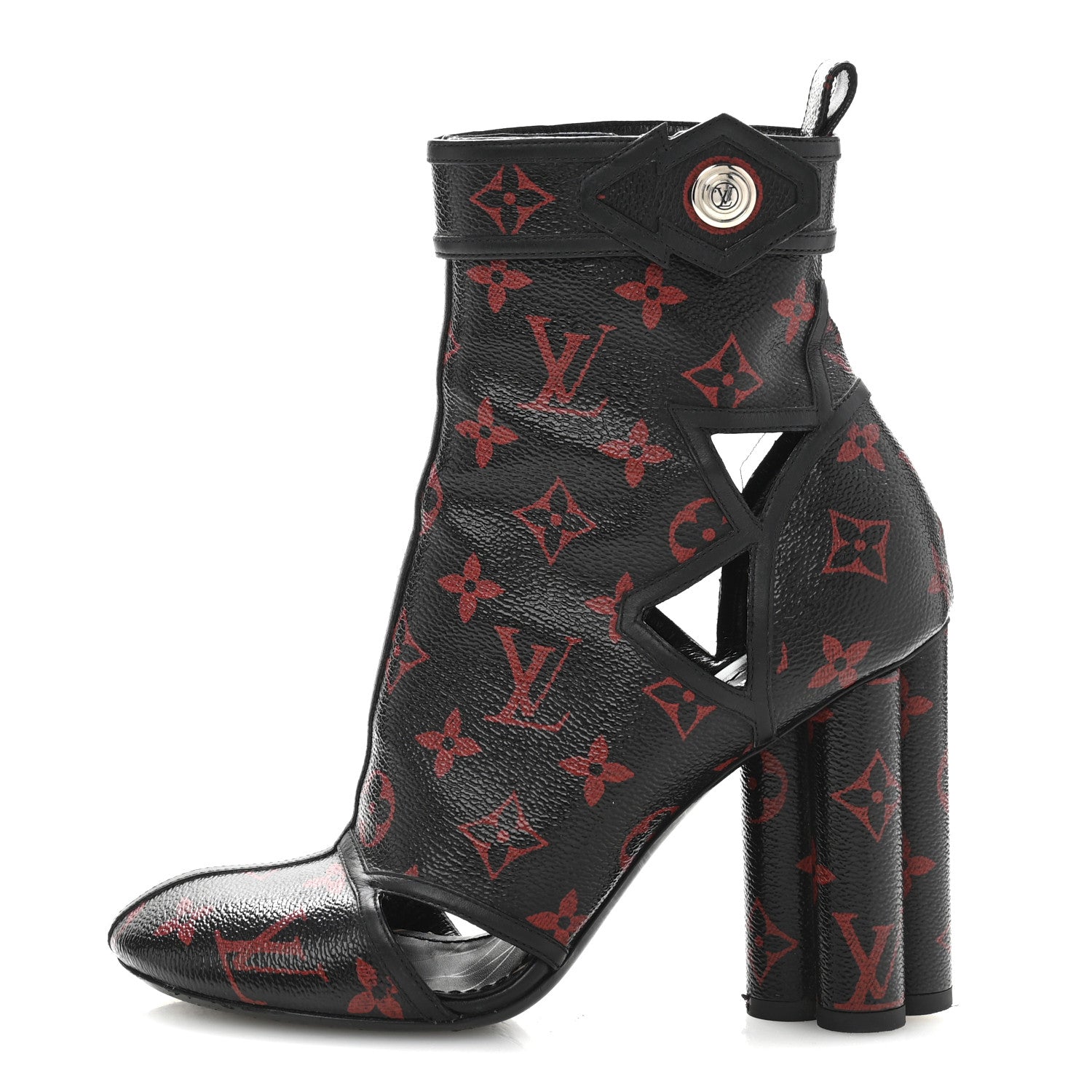 Louis Vuitton Monogram Infrarouge Logomania Ankle Boots 37 Black 1 of 11