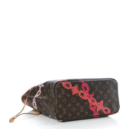 Louis Vuitton Monogram Bay Neverfull MM Rose Ballerine Poppy 4 of 11