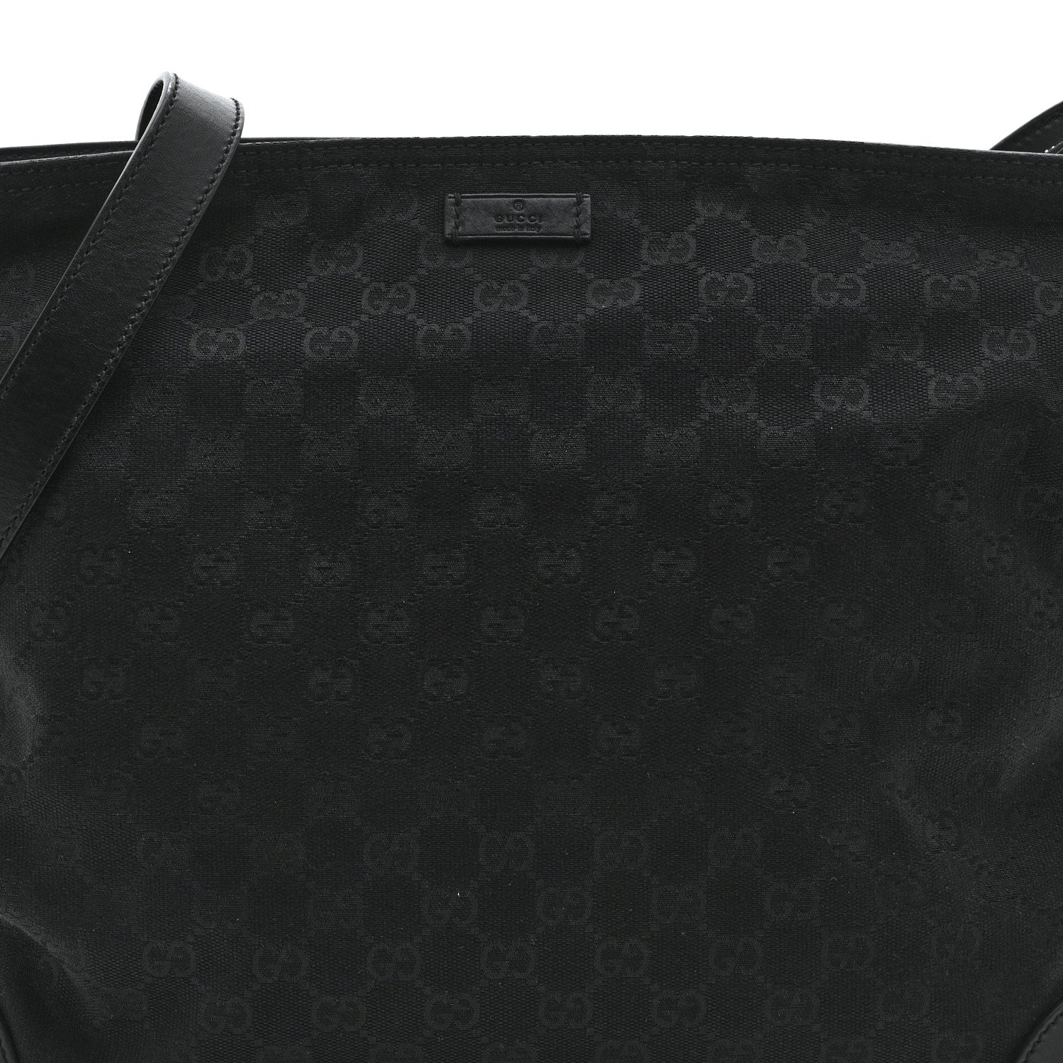 Gucci Monogram Canvas Messenger Bag Black 9 of 11
