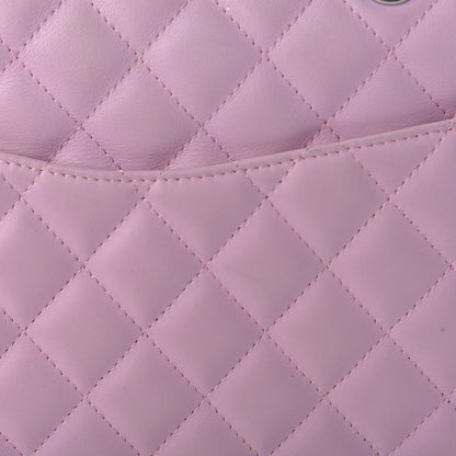 Chanel Calfskin Quilted Large Cambon Multipocket Reporter Pink Black 11 of 16