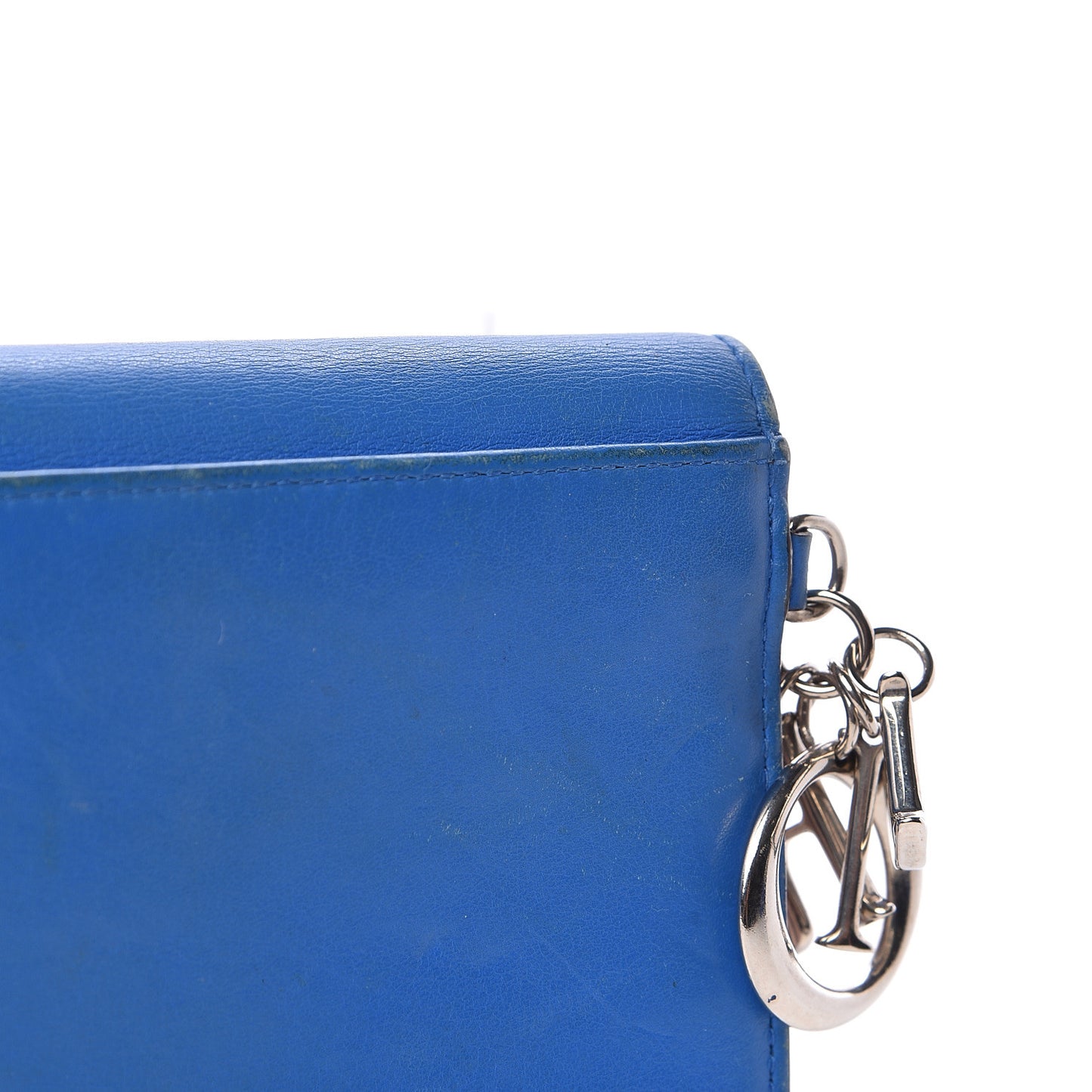 Smooth Calfskin Diorissimo Long Wallet Blue