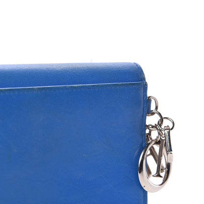 Christian Dior Smooth Calfskin Diorissimo Long Wallet Blue 9 of 9