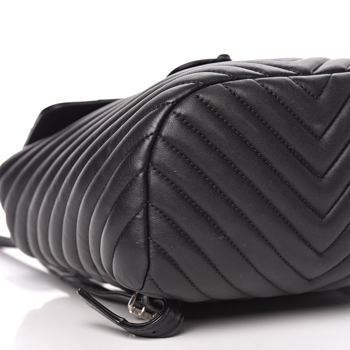 Lambskin Chevron Quilted Small Urban Spirit Backpack Black