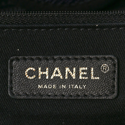 Chanel Mixed Fibers Calfskin Medium Deauville Tote Black 6 of 9