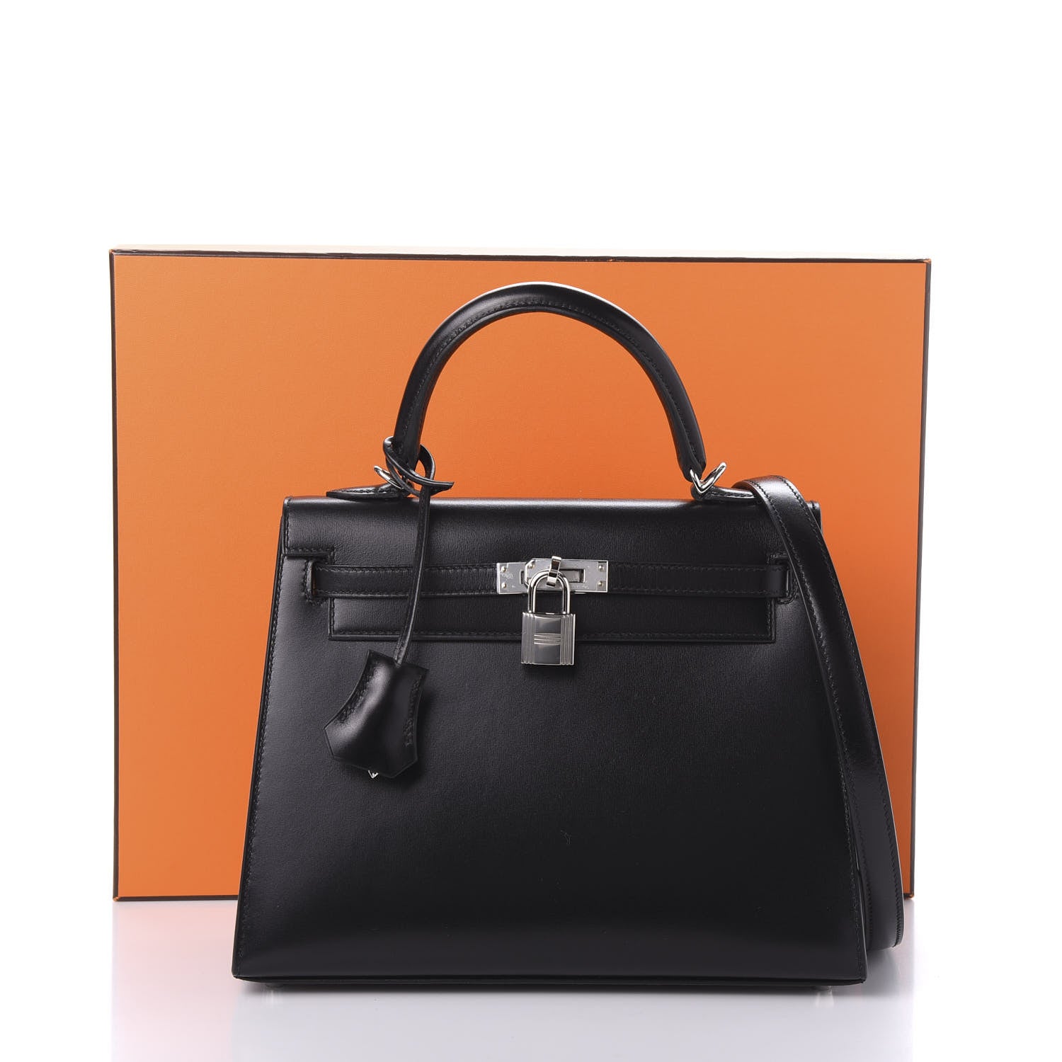 Hermes Box Kelly Sellier 25 Black 13 of 13