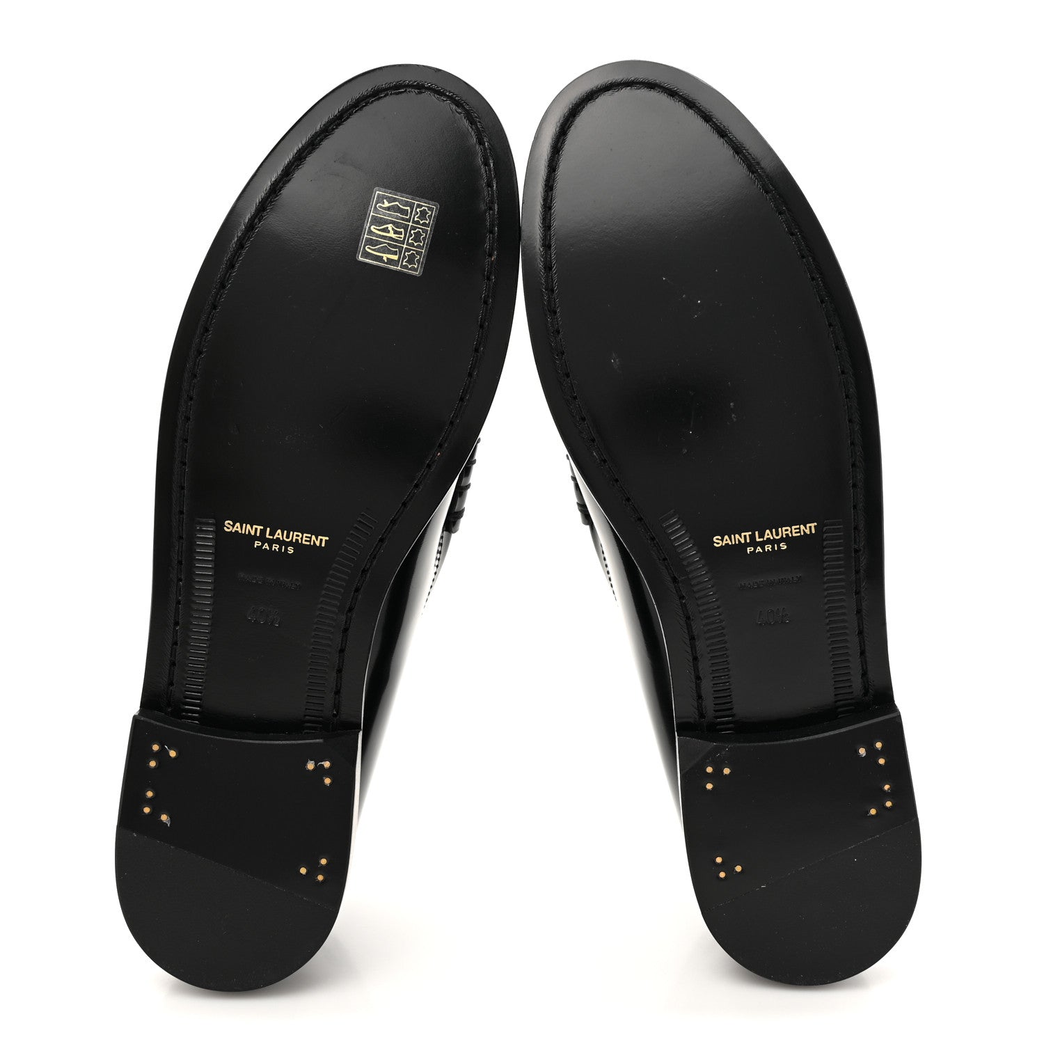 Saint Laurent Magnum Lux Calfskin Le Loafer 15 Moccasins 40.5 Black 6 of 10