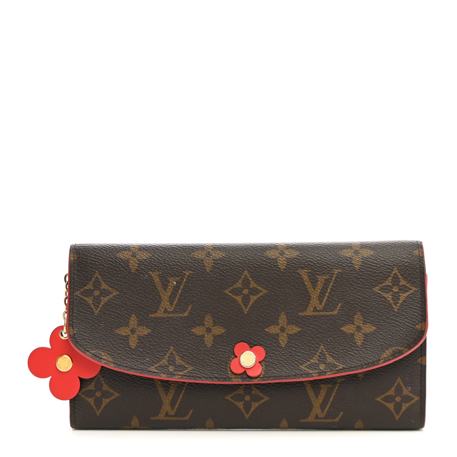 Louis Vuitton Monogram Bloom Flower Emilie Wallet Coquelicot 1 of 8