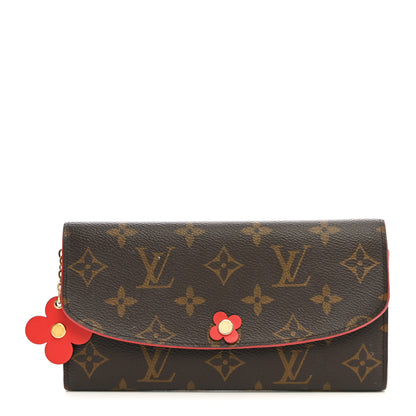 Louis Vuitton Monogram Bloom Flower Emilie Wallet Coquelicot 1 of 8