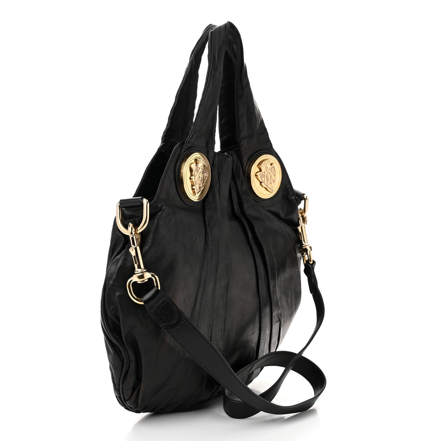 Gucci Calfskin Small Hysteria Top Handle Bag Black 3 of 10