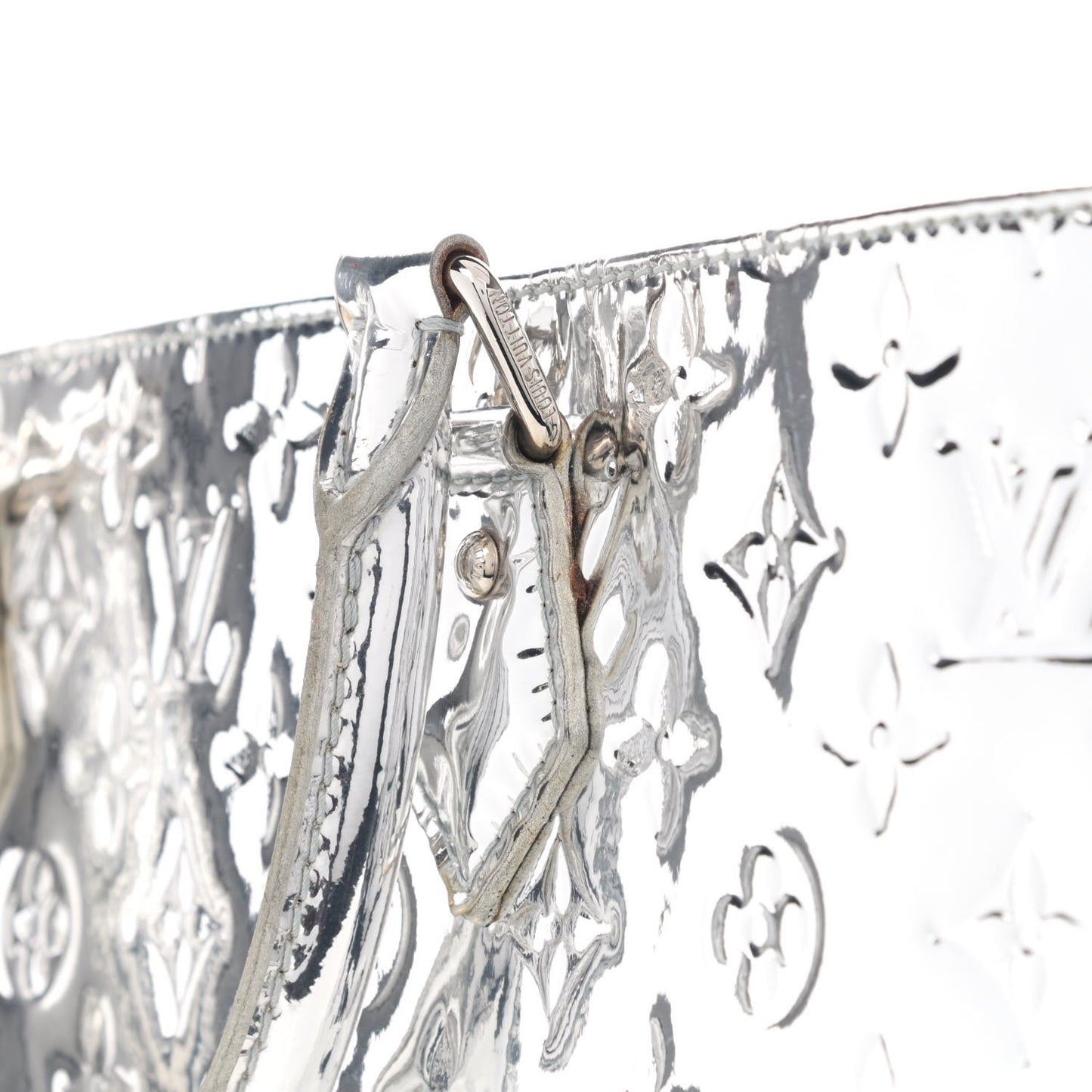 Monogram Miroir Sac Plat Silver