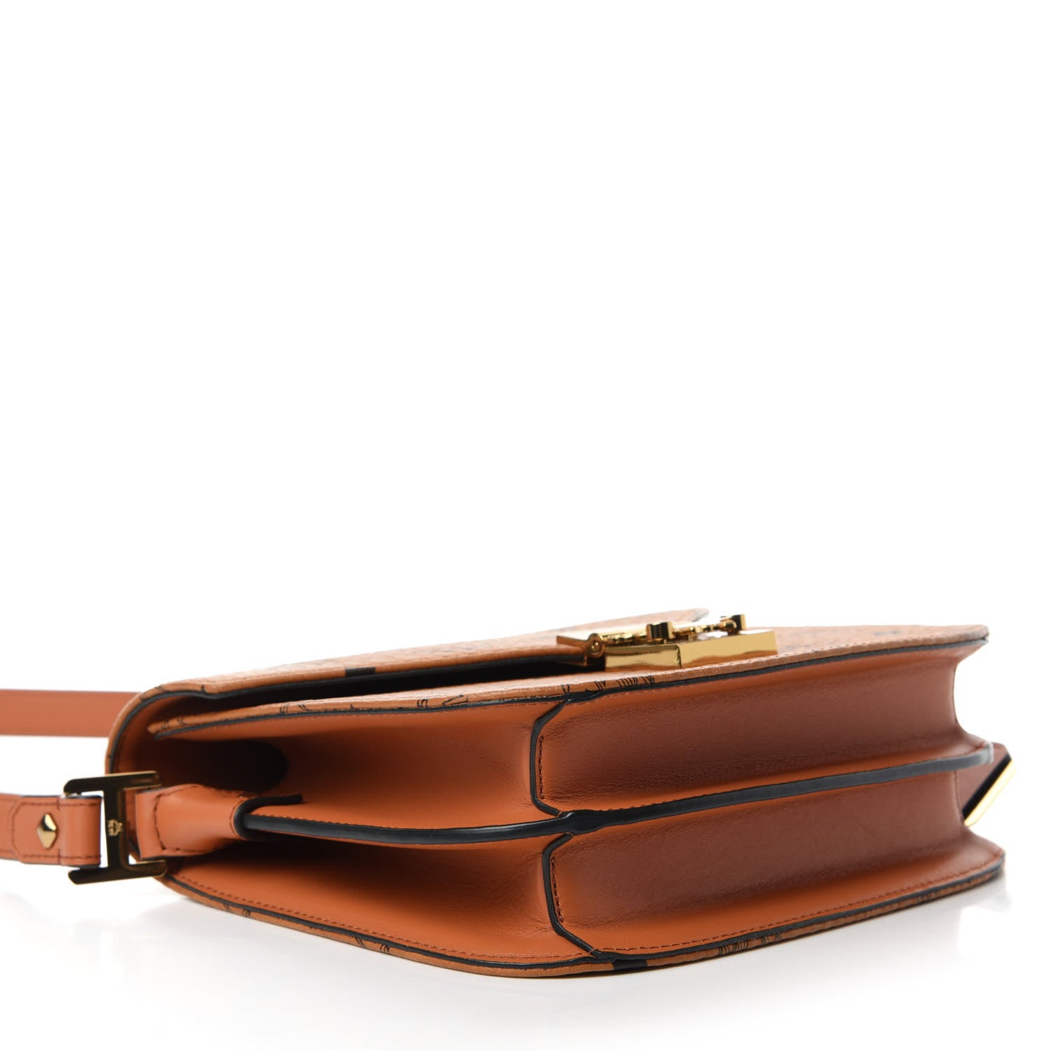 MCM Visetos Patricia Crossbody Bag Cognac 4 of 11