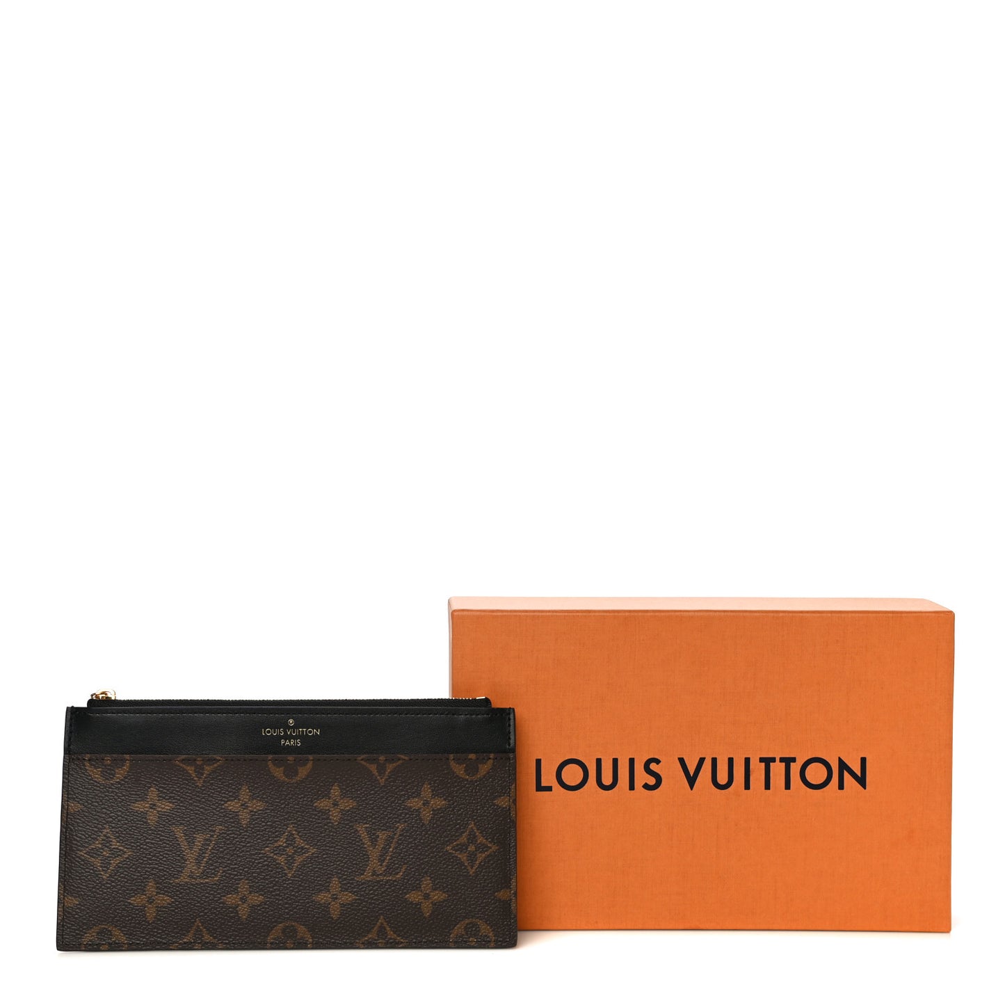 Monogram Slim Purse Black