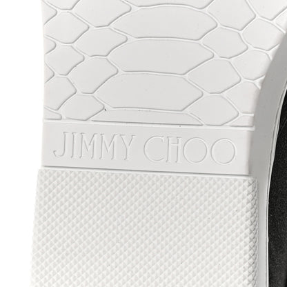 Jimmy Choo Fine Glitter Suede Mens Grove Sneakers 43.5 Black 6 of 7