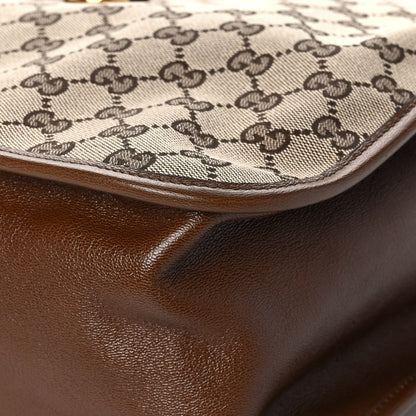 Gucci Monogram Calfskin Large Horsebit 1955 Tote Bag Beige Brown Sugar 11 of 15