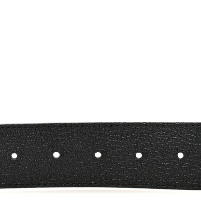Gucci Textured Calfskin Double G 40mm Belt 80 32 Black 3 of 6