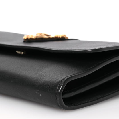 Versace Grained Calfskin Virtus Wallet On Strap Black 11 of 15