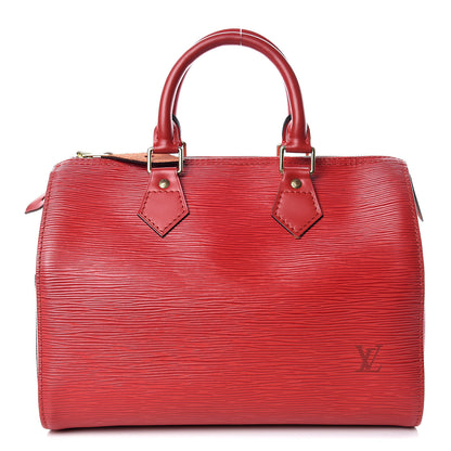 Louis Vuitton Epi Speedy 25 Castillan Red 1 of 15