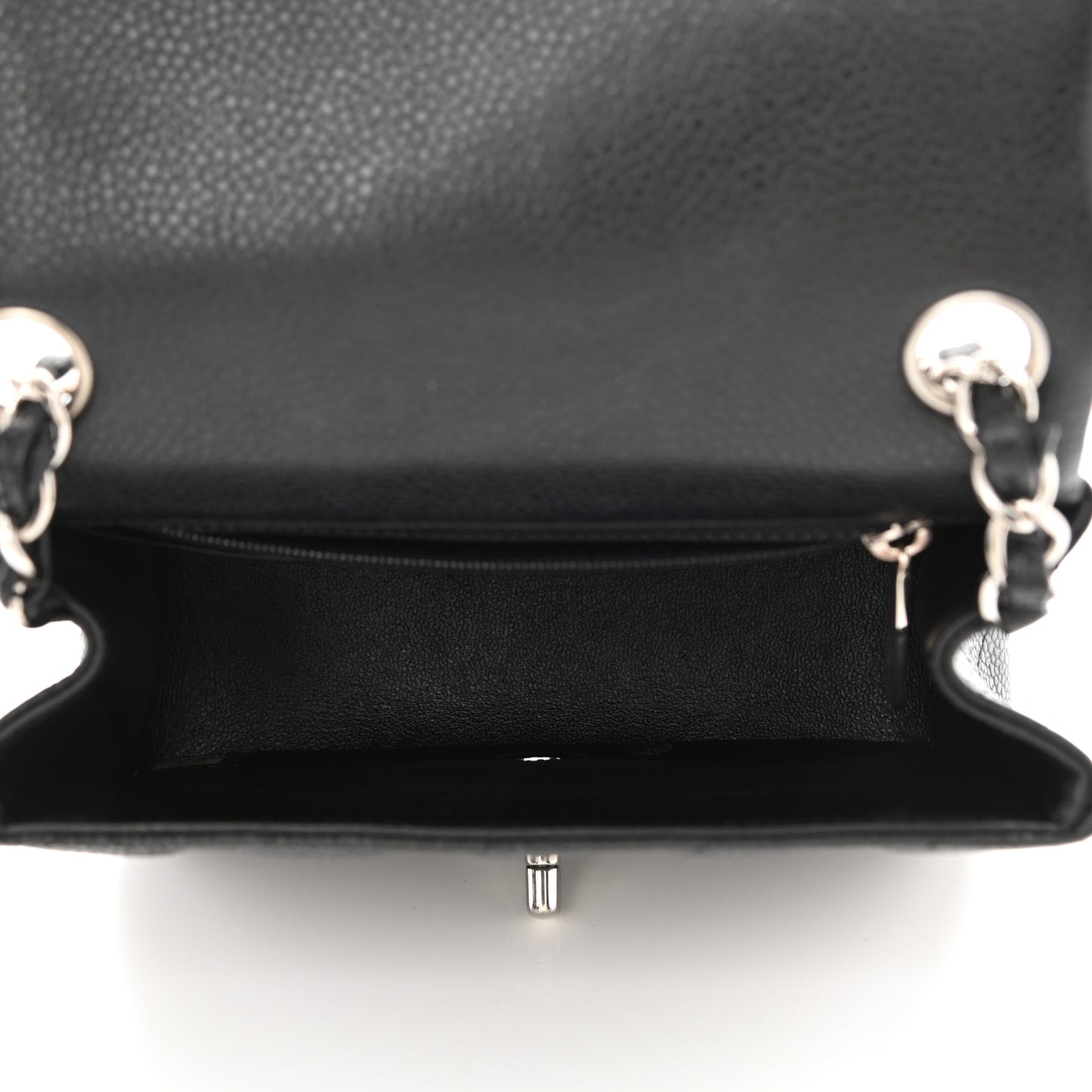 Caviar Quilted Mini Square Flap Black