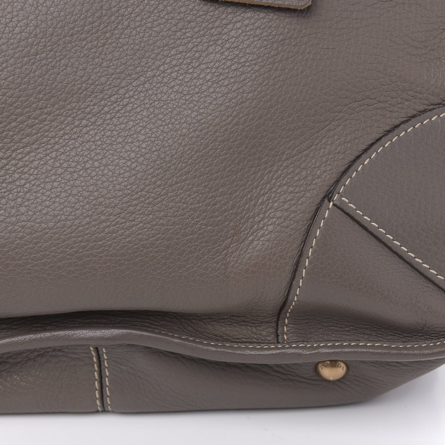 Cervo Deerskin Shoulder Bag Argilla