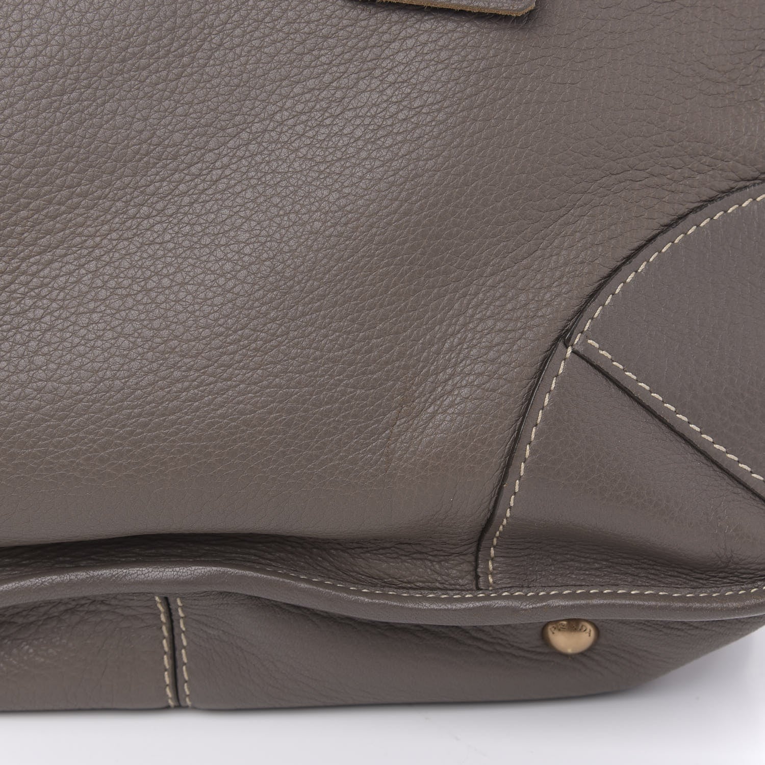 Prada Cervo Deerskin Shoulder Bag Argilla 13 of 13