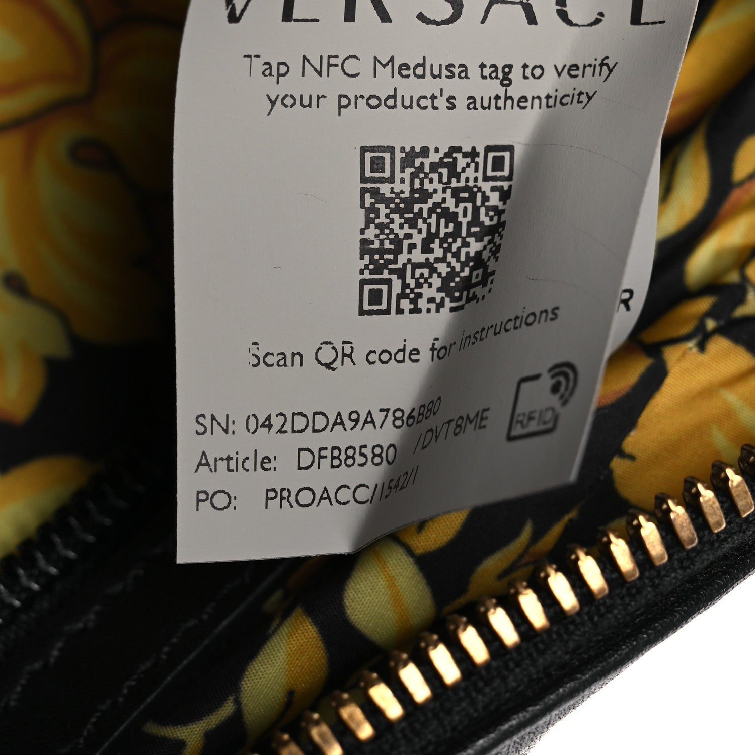 Versace Calfskin La Medusa Belt Bag Black 6 of 9