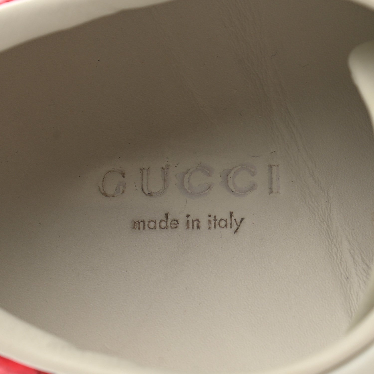 Gucci Calfskin Ayers Web Womens Ace Bow Lace Sneakers 37.5 White 7 of 13